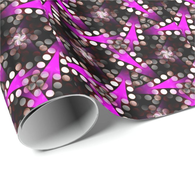 TriShapa Black Pink Wrapping Paper (Roll Corner)