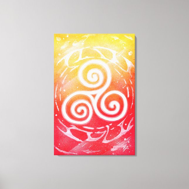 Triskel Canvas Print (Front)