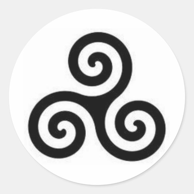 Triskele Classic Round Sticker (Front)