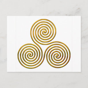 Triskele-gold Postcard