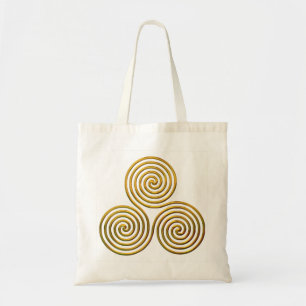 Triskele-gold Tote Bag