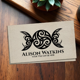Triskele - Triple Moon Ornament Business Card