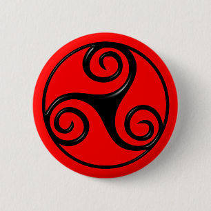 Triskelion 6 Cm Round Badge