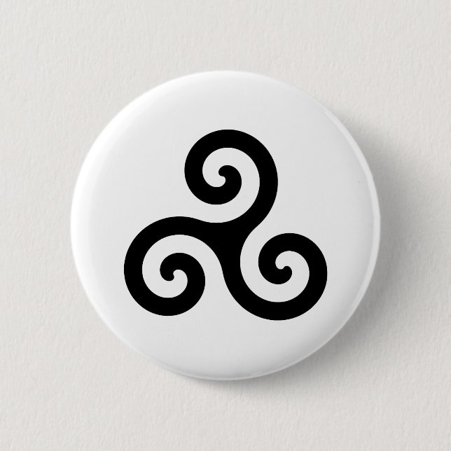 Triskelion 6 Cm Round Badge (Front)