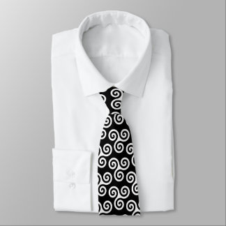 TRISKELION TRIPLE CELTIC SPIRAL TIE