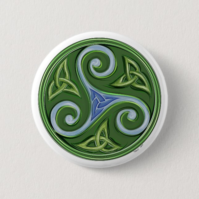 Triskelle 6 Cm Round Badge (Front)