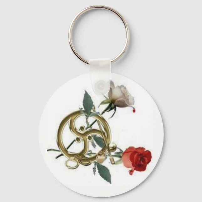 triskellion roses key ring (Front)