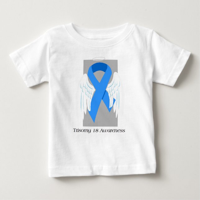 Trisomy 18 Angel Awareness Baby T-Shirt (Front)