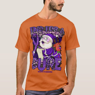 Trisomy 18 Awareness leopard christmas cure santa  T-Shirt