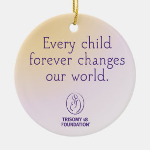 Trisomy 18 Foundation Personalised Ornament
