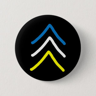 Trisomy 21 Down Syndrome Three Chromosome Arrows 6 Cm Round Badge