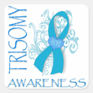 TRISOMY SQUARE STICKER