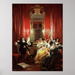 Trissotin Reading his Sonnet Poster