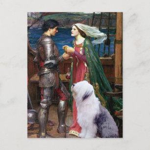 Tristam and Isolde-Old English Sheepdog 1 Postcard