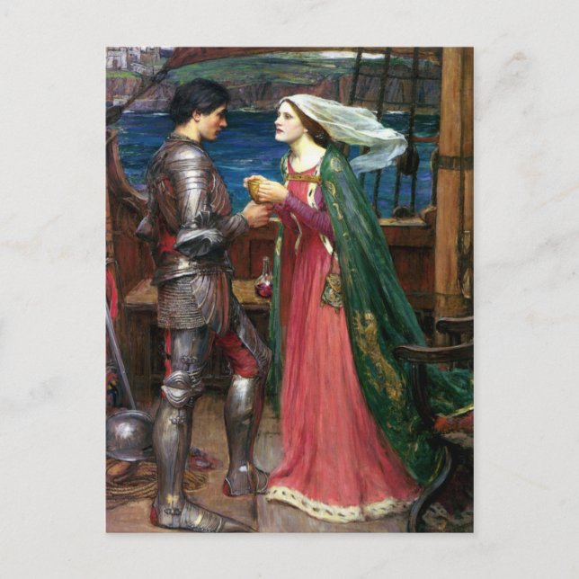 Tristan and Isolde by John William Waterhouse Postcard (Front)