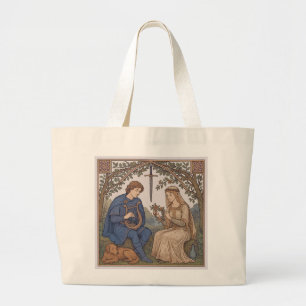 Tristan and Isolde legend Large Tote Bag