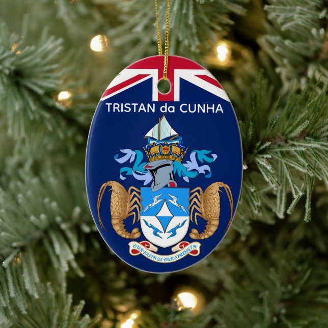 Tristan da Cunha Ceramic Tree Decoration (Tree)