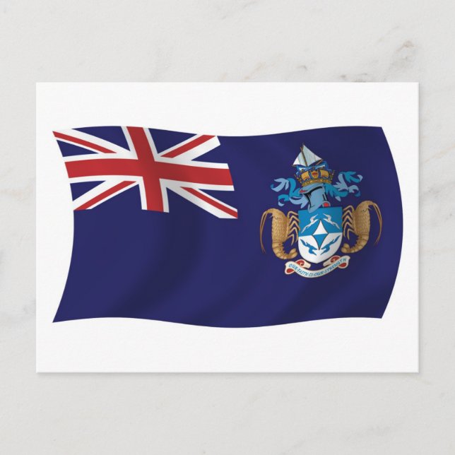Tristan Da Cunha Flag Postcard (Front)