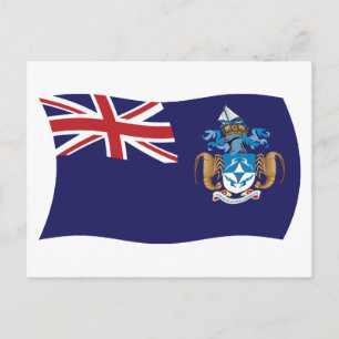 Tristan Da Cunha Flag Postcard