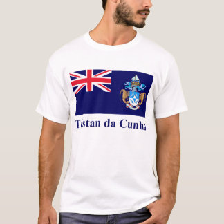 Tristan da Cunha Flag with Name T-Shirt