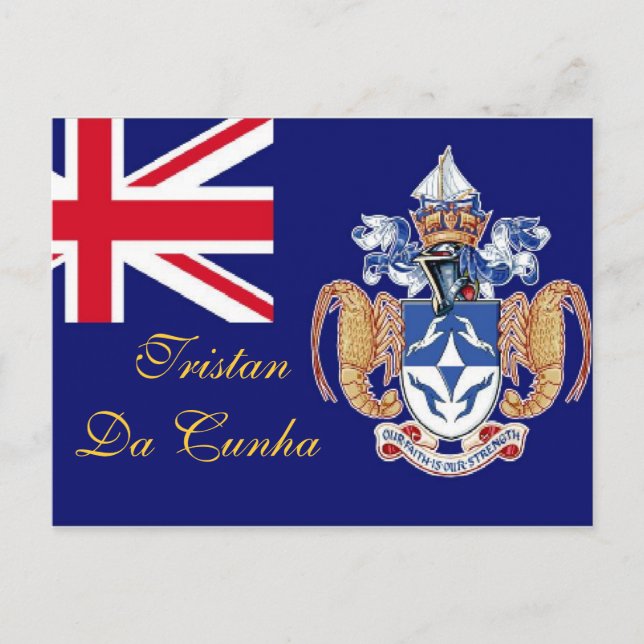 Tristan Da Cunha St Helena postcard (Front)