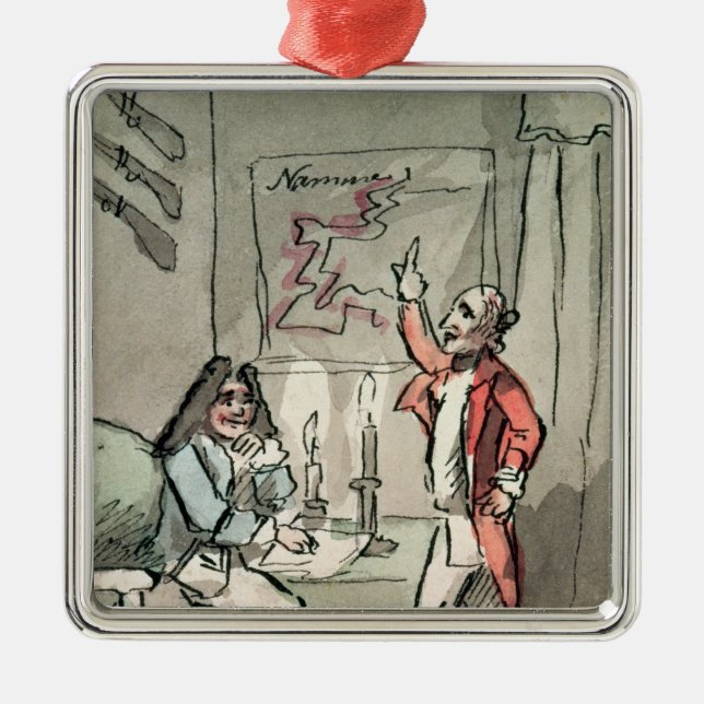 Tristram Shandy, 1786 Metal Tree Decoration (Front)
