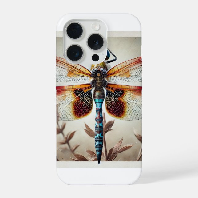 Trithemis Dragonfly 310824IREF234 - Watercolor iPhone Case (Back)