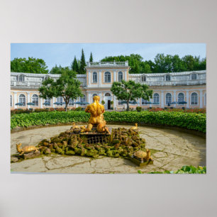 Triton Fountain, Orangery Garden, Peterhof, Russia Poster