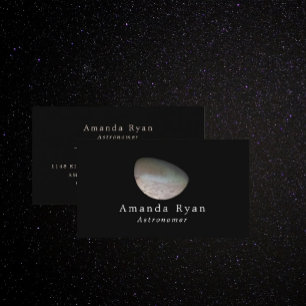 Triton, Neptune's Largest Moon, Astronomy Business Card