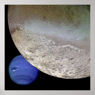Triton with Neptune Poster