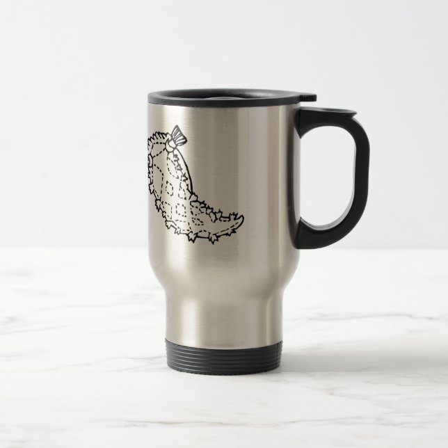 Tritonia nudibranch print Commuter Slug Mug (Right)