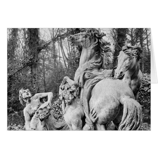 Tritons grooming two horses of the sun (Front Horizontal)