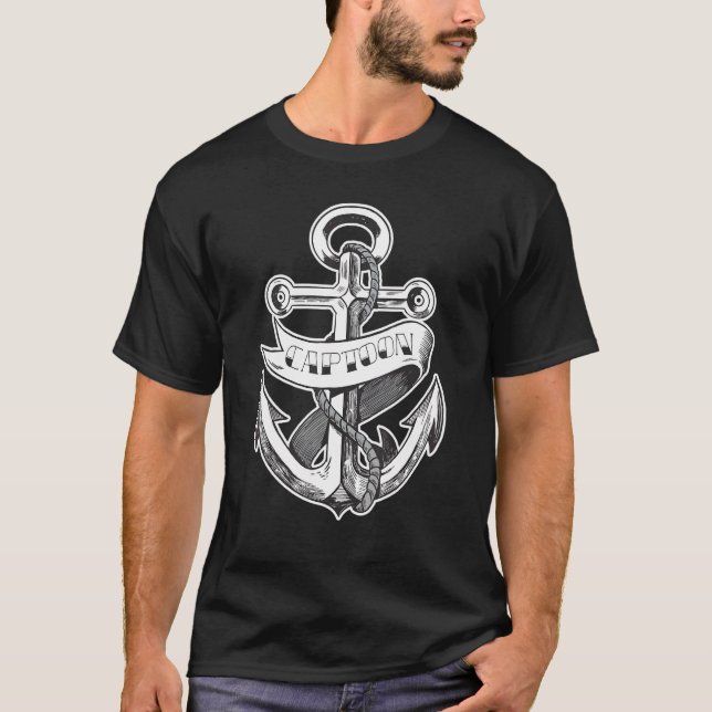 Tritoon Captain Pontoon Captain Captoon 1 T-Shirt (Front)