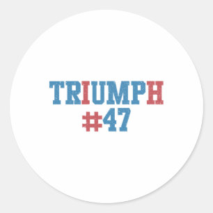 Triumph #47 classic round sticker