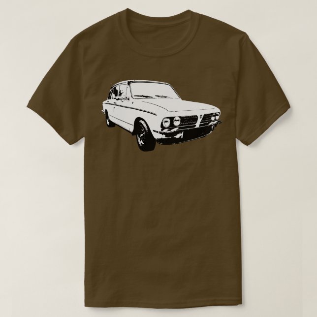 Triumph Dolomite Sprint 1970s British classic mono T-Shirt (Design Front)