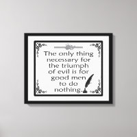 Triumph of Evil  Burke Quote