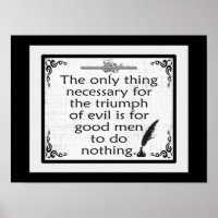Triumph of Evil  Burke Quote