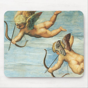 Triumph of Galatea, Angels detail by Raphael Mouse Pad