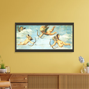 Triumph of Galatea Angels detail by Raphael Sanzio Canvas Print