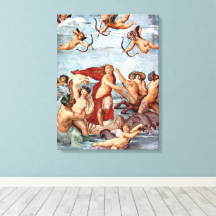 Triumph of Galatea by Raphael Sanzio Canvas Print
