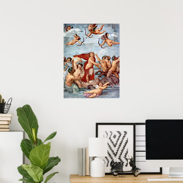 Triumph of Galatea by Raphael Sanzio Poster (Home Office)