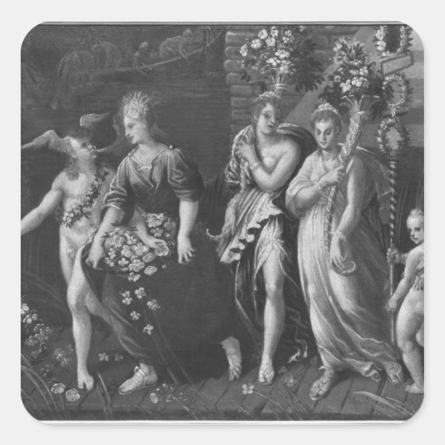 Triumph of Spring Square Sticker (Front)