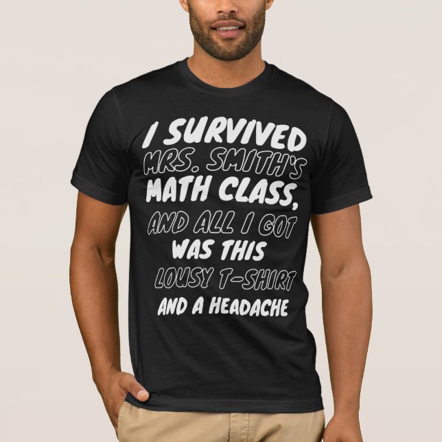 Triumph Over Math: The Ultimate Survivor’s Tee (Front)
