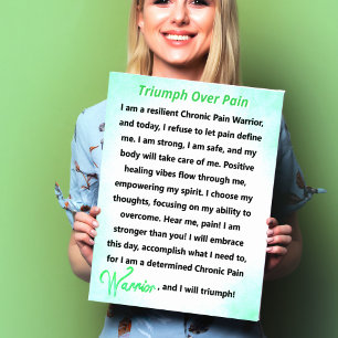 Triumph Over Pain Chronic Pain Warrior Photo Print