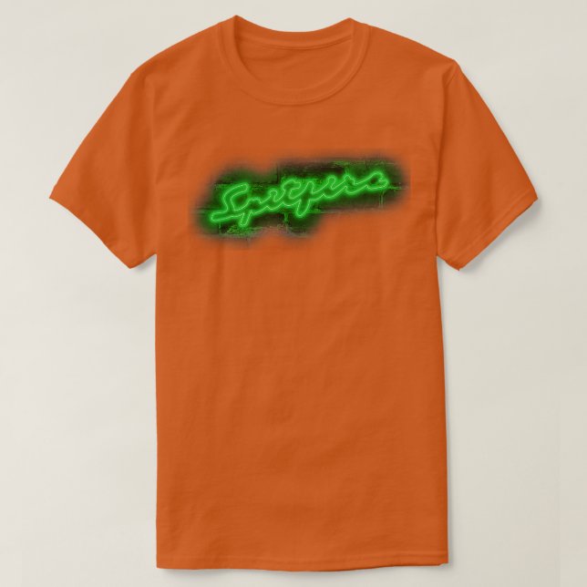 Triumph Spitfire 1960s classic emblem neon T-Shirt (Design Front)