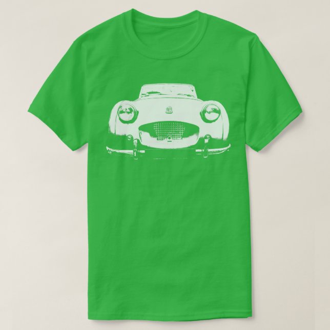 Triumph TR2 1950s British classic car monoblock wh T-Shirt (Design Front)
