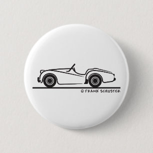 Triumph TR2 6 Cm Round Badge