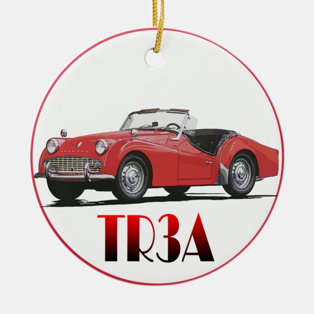Triumph TR3A Ornament (Front)