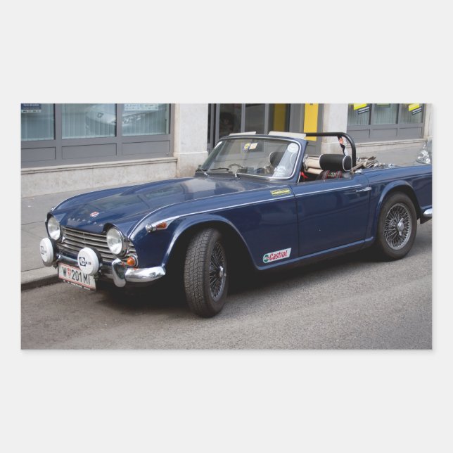 Triumph TR4 A Rectangular Sticker (Front)