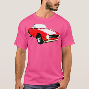 Triumph TR6 1970s classic sports high contrast red T-Shirt